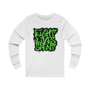 Graffiti Style/Green Bella Canvas Unisex Jersey Long Sleeve Tee