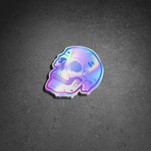 Holographic Skull "1988" Sticker